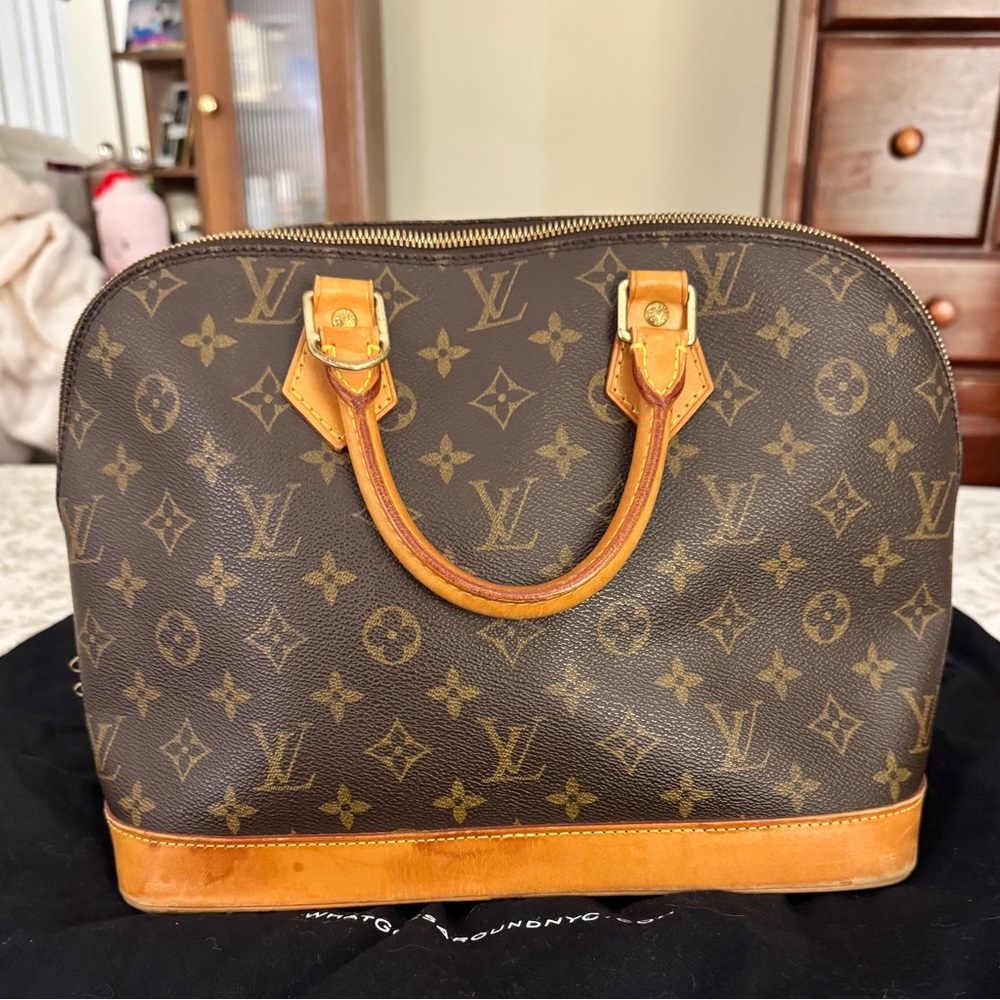 Louis Vuitton Vintage Alma Handbag Monogram Canvas PM